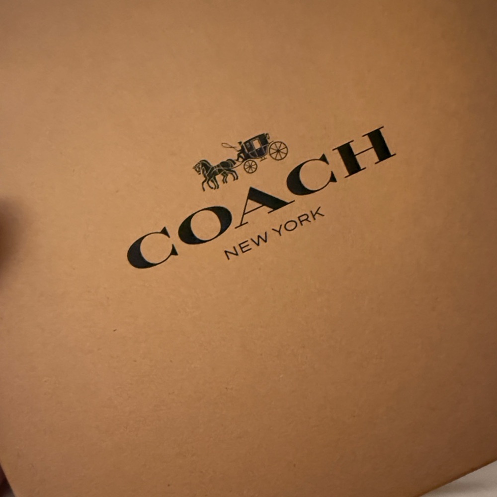 Coach Brown Signature Crossbody Bag with Gold Chain - Picture 8 of 10